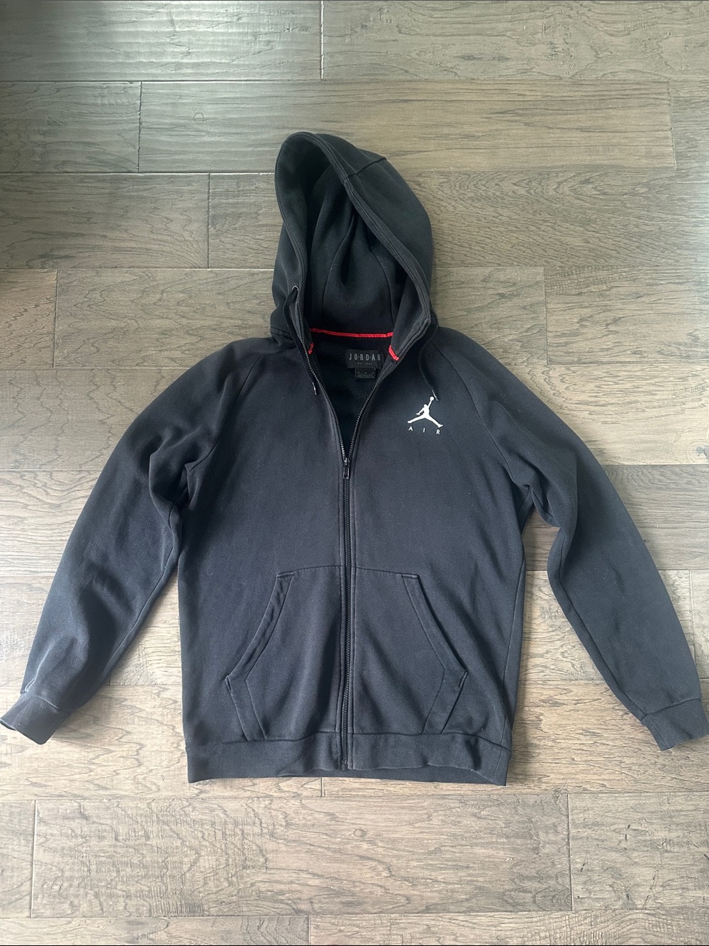 Jordan Black Full-Zip Hoodie Jacket